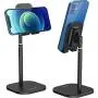 Cell Phone Stand for Desk, HORUMP Angle Height Adjustable Phone Holder Stand for Desk, Compatible with iPhone, Kindle, All Mobile Phones