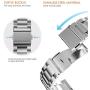 Fullmosa Compatible Apple Watch Band 38mm 40mm 42mm 44mm, Stainless Steel Metal For Apple Watch Bands,38mm 40mm Sliver
