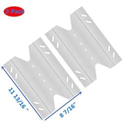 DcYourHome Stainless Steel Heat Plate Replacement for Members Mark Gas Grill SAMS B10PG20-2C 2 Pack (11 13/16 x 8 7/16)