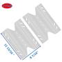 DcYourHome Stainless Steel Heat Plate Replacement for Members Mark Gas Grill SAMS B10PG20-2C 2 Pack (11 13/16 x 8 7/16)