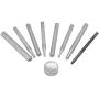HEEPDD 40Sets Metal Snap Button Mixed Sizes DIY Fixing Set Durable Material Press Button Fastener with Setting Tool for Clothes Bags Wallet Packet(Silver)