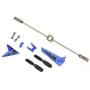 Syma S107 Full Replacement Parts Set for Syma S107 RC Helicopter, Syma Head Cover S107G-01, Syma Main Blades S107G-02, Syma Tail Decorations S107G-03, Syma Connect Buckle x2 S107g-04, Syma Balance Bar S107G-05, Syma Tail Blade S107G-06 - Blue set