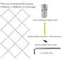 BLIKA 20 Pcs Green Wall Stainless Steel Hubs, Wire Trellis Kits for Climbing Plants, Vines and Green Wall, for 1/8'' Wire Rope Cable BLIKA 20 Pcs Green Wall Stainless Steel Hubs, Wire Trellis Kits for Climbing Plants, Vines and Green Wall, for 1/8'' Wire Rope Cable