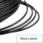 Muzata Stainless Steel 304 Black Wire Rope,Vinyl Coated,7x7 Strand Core, Wire Rope 1/16inch Thru 3/32inch,85ft,Outdoor Light Guide Wire,358Lbs Breaking Strength Muzata Stainless Steel 304 Black Wire Rope,Vinyl Coated,7x7 Strand Core, Wire Rope 1/16inch Thru 3/32inch,85ft,Outdoor Light Guide Wire,358Lbs Breaking Strength