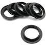 DZS Elec 6pcs E26 E27 Socket Replacement Ring Lamp Holder Trap Black Twist Lock Lamp Cover Collar Adapter