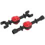 Dilwe Front Axle Housing, Metal Front Rear Axle Housing Accessory Part for MN90/ MN91/ MN45 RC Car Model( Black)
