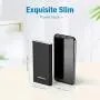POWERADD Pilot 4GS 12000mAh Portable Charger with 8 Pin Input & Dual 3A Port External Battery Pack Compatible with iPhone, iPad, Samsung Galaxy and More - Black (8 Pin Cable Included)