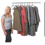Sharpty Plastic Clothing Notched Hangers Ideal for Everyday Standard Use, (Black, 20 Pack)