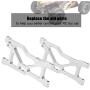 Tbest 2 Pcs Front Lower Arm,Metal Lower Suspension Pull Rod for VRX 1/10 RC Car Model Toy Spare Part