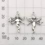 iloveDIYbeads 100g (66pcs) Craft Supplies Antique Silver Wings Angel Fairy Charms Pendants for Crafting, Jewelry Findings Making Accessory for DIY Necklace Bracelet (M151)