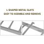 mecor Metal Bunk Bed Twin Over Twin - Sturdy Bed Frame with Safety Guard Rail & Removable Ladder - for Kids/Teens/Adults, Silver Grey
