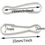 304 Stainless Steel Spring Hooks,FDXGYH 100pcs 25mm/1inch Metal Spring Lanyard Hook for Purse Zipper Pull/DIY Jewelry Basics Lanyard/ID Card Key Chain Clip Parts/Photographic Cloth ect 304 Stainless Steel Spring Hooks,FDXGYH 100pcs 25mm/1inch Metal Spring Lanyard Hook for Purse Zipper Pull/DIY Jewelry Basics Lanyard/ID Card Key Chain Clip Parts/Photographic Cloth ect