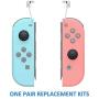 2 Pack Joycon Joystick Replacement, 3D Analog Joystick Thumb Sticks for Nintendo Switch Joy-Con and Switch Lite with Complete Tool Kits, 2 Metal Lock Buckles and 4 Thumbstick Caps