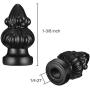 Canomo Black Finish Make-A-Lamp Kit 3-Way with 8 Inch Harp, 2 Pieces 12'' Lamp Pipe, and All Parts Needed and Instructions for DIY Lamp Design or Repair…