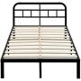 ZIYOO Metal Headboard for Full Bed with Decorative Style Design, Black