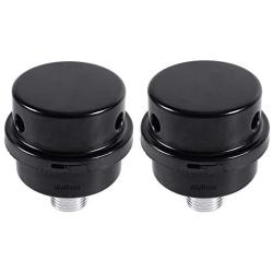 2pcs Air Compressor Silencer Filter, Metal Air Compressor Intake Filter Sound Muffler Silencer 20mm Thread (1/2''PT 20mm)