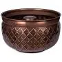 BIRDROCK HOME Water Hose Holder - Copper - Drainage Hole - Ground Garden Hose Pot - Decorative - Handle - Embossed - Steel Metal with Copper Accents - Outdoor or Indoor Use BIRDROCK HOME Water Hose Holder - Copper - Drainage Hole - Ground Garden Hose Pot - Decorative - Handle - Embossed - Steel Metal with Copper Accents - Outdoor or Indoor Use