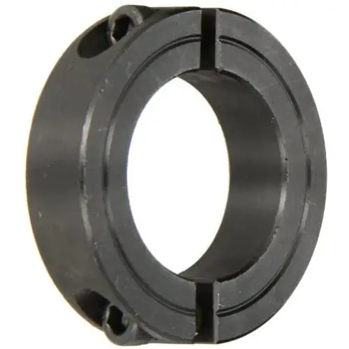 Climax Metals Climax Part 2C-137, Mild Steel, Black Oxide Plating, Clamping Collar, 1 3/8 inch bore, 2 1/4 inch OD, 9/16 inch Width, 1/4-28 x 3/4'' Clamp Screw, Metallics