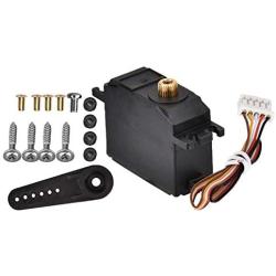 RC Car Servo, Remote Control Car Metal Servo Steering Engine Accessory for Wltoys 12428 12423