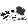 GoolRC S2435 4500KV Brushless Motor S-25A ESC with 2.2kg Metal Gear Servo Upgrade Brushless Combo Set for 1/16 1/18 RC Car Truck