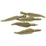 Youdiyla 90 PCS Mini Feather Charms Collection - Antique Silver Bronze Gold Small Bird Plume Plumage Metal Pendants for Dream Catcher Jewelry Making DIY Findings (HM48)