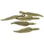 Youdiyla 90 PCS Mini Feather Charms Collection - Antique Silver Bronze Gold Small Bird Plume Plumage Metal Pendants for Dream Catcher Jewelry Making DIY Findings (HM48)