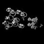 Rivet Studs Screw Back Round Head O Ring Spiles 10pcs Brass Rivet Studs Screw Back Round Ring Head Leathercraft Parts