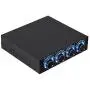 PC Fan Speed Controller, 4 Channel Computer Cooling Fan Heat Sink Adjuster for PC with Blue LED