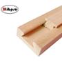 Btibpse Wooden Drawer Slides 17-3/4 Inches Classic Wood Center Guide Track with Slide Glides 45cm (1 pcs)