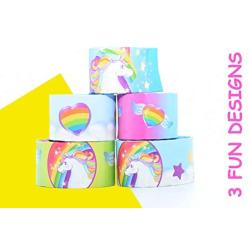 Fun Express Unicorn Metal Slap Bracelets - 12 Pieces