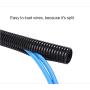 Alex Tech 25ft – 1/2 inch Split Wire Loom Tubing Wire Conduit – Black