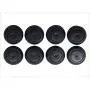 (Lot of 2) 5 Piece Black Rubber Plug for Flush Mount Body and Sheet Metal Holes | 1/2'' (15 mm) to 1-1/2'' (39 mm) 5 popular Sizes | Ergonomic THERMOPLASTIC flexible Santoprene RUBBER Button Plugs