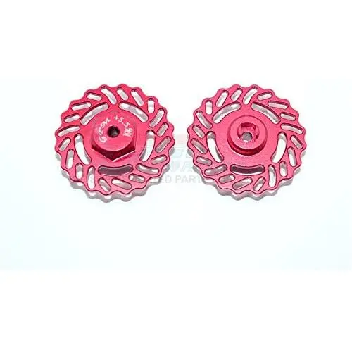 GPM for Traxxas LaTrax Teton & LaTrax SST Upgrade Parts Aluminum Brake Disk +5.5mm Thick - 2Pcs Set Red GPM for Traxxas LaTrax Teton & LaTrax SST Upgrade Parts Aluminum Brake Disk +5.5mm Thick - 2Pcs Set Red