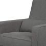 DaVinci Piper Upholstered Recliner and Swivel Glider in Dark Grey, Greenguard Gold Certified