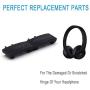 Replacement Headband Hinge Clip Cover + Pin Repair Parts Kits Set Accessories Compatible with Solo3 Wireless Solo2 Wireless Over-Ear Headphones (Black)