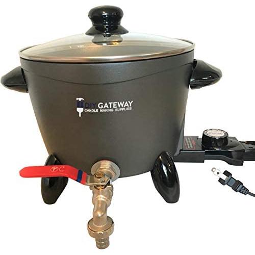 Wax Melter for Candle Making, Large Electric 10 LB Wax Melting Pot Machine with Quick-Pour Spout & Free Ebook