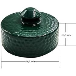 Dracarys Grill Chimney Top Vent Cap Ceramic Damper Top Big Green Egg Accessories, Big Green Egg Parts Replacement for Medium,Large and XLarge Size Big Green Egg