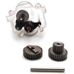 YU-NIYUT 1 Set Assembled Metal Gears with 370 Motor Speed Change Gear Box for WPL B1 B24 B16 B36 C24 1/16 4WD 6WD RC Car DIY Accessories