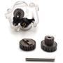 YU-NIYUT 1 Set Assembled Metal Gears with 370 Motor Speed Change Gear Box for WPL B1 B24 B16 B36 C24 1/16 4WD 6WD RC Car DIY Accessories