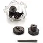 YU-NIYUT 1 Set Assembled Metal Gears with 370 Motor Speed Change Gear Box for WPL B1 B24 B16 B36 C24 1/16 4WD 6WD RC Car DIY Accessories