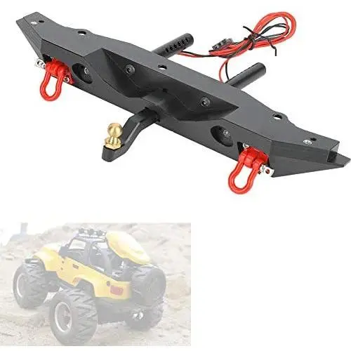 Drfeify RC Car Rear Bumper, Metal Rear Bumper Upgrade Parts Compatible with Axial scx10, Drfeify RC Car Rear Bumper, Metal Rear Bumper Upgrade Parts Compatible with Axial scx10,