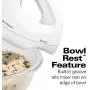 Hamilton Beach 6-Speed Electric Hand Mixer, Beaters and Whisk, with Snap-On Storage Case, White Hamilton Beach 6-Speed Electric Hand Mixer, Beaters and Whisk, with Snap-On Storage Case, White