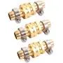 ZKZX Metal Garden Hose Repair Connector with Stainless Steel Clamp, Female and Male Hose Connector,Repair Mender Hose Connector 3pairs ZKZX Metal Garden Hose Repair Connector with Stainless Steel Clamp, Female and Male Hose Connector,Repair Mender Hose Connector 3pairs