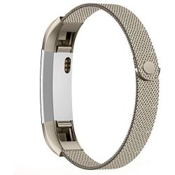 POY Compatible for Fitbit Alta Bands, Stainless Steel Metal Replacement Bracelet Strap with Unique Magnet Lock for Fitbit Alta and Fitbit Alta HR