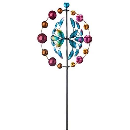 Bi-Directional Metal Rainbow Wind Spinner - 25 Dia. x 86.5 H