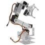 diymore Silver ROT3U 6DOF Aluminium Robot Arm Mechanical Robotic Clamp Claw Kits for Arduino(Unassembled Parts Without Servos)