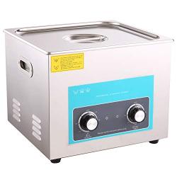 Ultrasonic Cleaner 15L Professional Ultrasonic Engine Parts Carburetor Circuit Board Gun Motor Repair Tools Cleaning Machine with Mechanical Knob Control