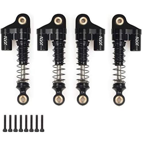 KYX Racing 37mm Metal Suspension Shock Absorber Upgrades Parts Accessories for 1/24 RC Crawler Car Axial SCX24 AXI90081 AXI00001 AXI00002 AXI00004 (4pcs)