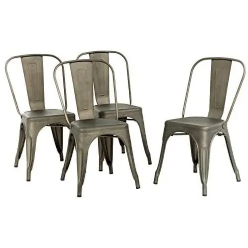 Metal Chair Dining Chair Set of 4 Patio Chair Home Kitchen Chair 18 Inch Seat Height Dinning Room Chair Stackable Metal Bar Chairs Indoor Outdoor Chairs Tolix Bar Side Chair Restaurant Dining Chair Metal Chair Dining Chair Set of 4 Patio Chair Home Kitchen Chair 18 Inch Seat Height Dinning Room Chair Stackable Metal Bar Chairs Indoor Outdoor Chairs Tolix Bar Side Chair Restaurant Dining Chair