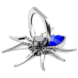 ETRY Christmas Phone Ring Stand Finger Holder, Spider Luxury Diamond, 360 Rotation Metal Ring Grip Animal Emo Hardcore Style - Compatible with All Smartphones and Tables